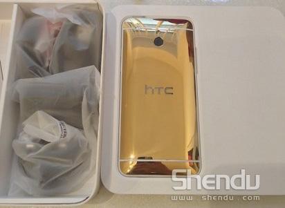 HTC One mini 24K“土豪金”版真機驚現(xiàn)網(wǎng)絡(luò)